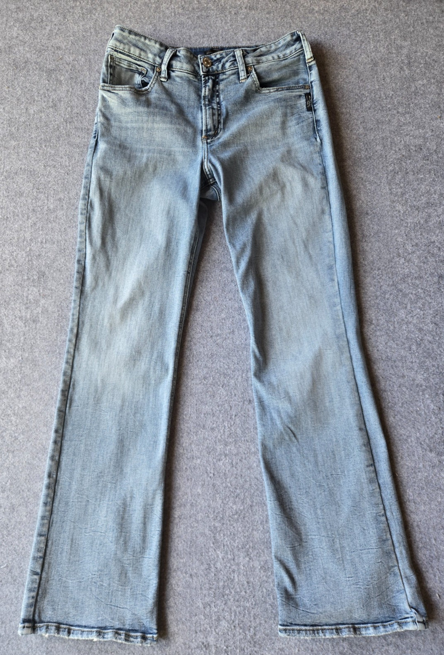 Silver Women's Jeans Avery Slim Boot Mid Rise Stretch Bootcut Western 30"x29.5"